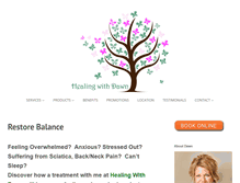 Tablet Screenshot of healingwithdawn.com